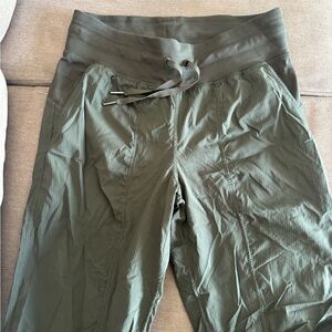 lululemon athletica Olive Green Dance Studio is Pants
